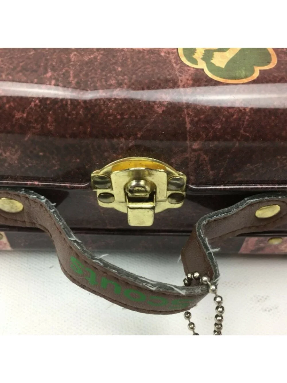 Girl Scout 1912-2012 Travel Suitcase 100th Anniversary Centennial Tin Lunch Box - Picture 8 of 12